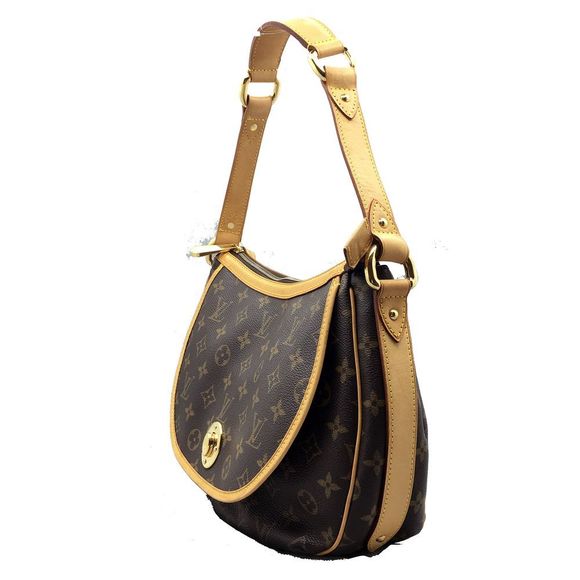 Louis Vuitton Turam PM Shoulder Bag Bag PVC Coated Canvas Monogram Brown - Picture 2 of 8